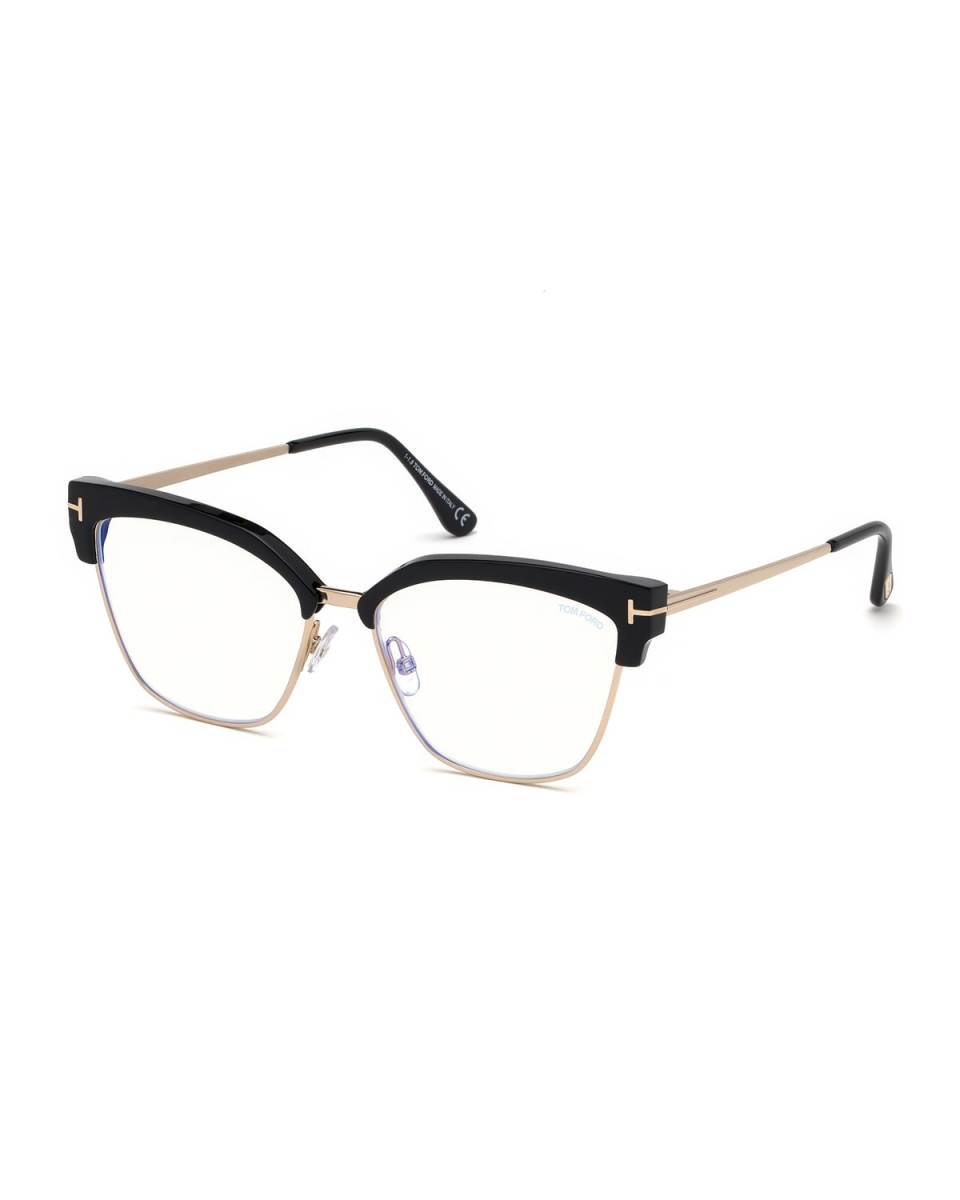 Cat-Eye Acetate & Metal Optical Frames